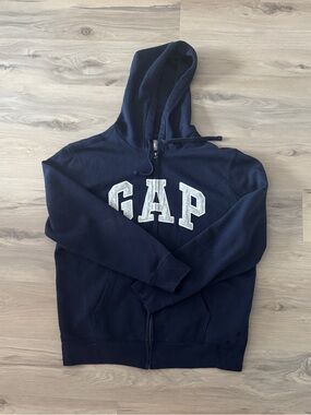 GAP Dark Blue Full-Zip Hoodie with Logo
